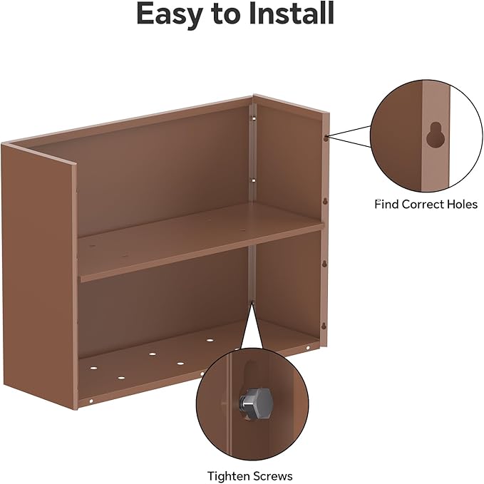 Rectangular Planter Box with Removable Insert Shelf - 32x12x24 Inches Large Size Planters for Patio, Yard, Terracotta