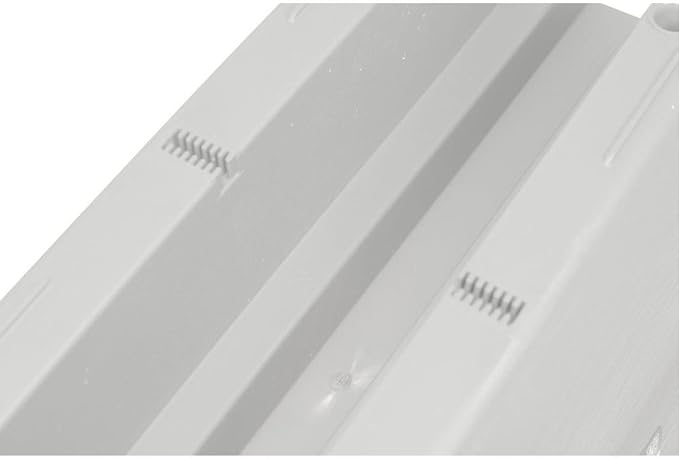 Bloomers Railing Planter with Drainage Holes – 24" Weatherproof Resin Planter – Polyethylene plastic - White