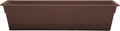Bloem Dura Cotta Window Box Planter: 30" - Chocolate - Large Box with Tray, Weatherproof Resin Box, Removable Tray for Indoor & Outdoor Use, Gardening, 4 Gallon Capacity