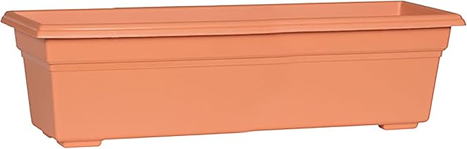 Root & Vessel 16245 Countryside Flower Box, 24-Inch, Terracotta