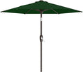 AreShark 7.5FT Patio Umbrella Table Market Umbrella with 6 Sturdy Ribs, Button Tilt/Crank, Heavy-Duty Outdoor Umbrellas for Pool, Deck, Garden and Backyard, Dark Green