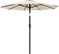 AreShark 9 FT Patio Umbrella for Outdoor, Outdoor Table Umbrella with Push Button Tilt and Crank, Outdoor Patio Umbrellas with 8 Sturdy Ribs for Market, Garden, Pool (Cream-white)