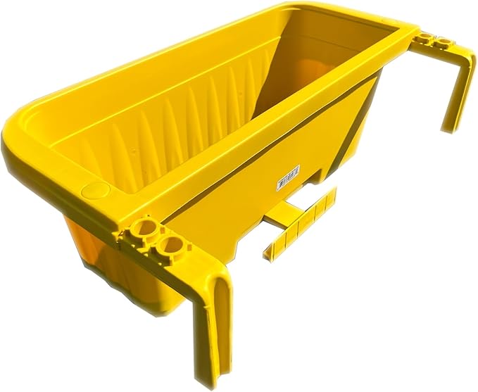 Apollo Exports International 20" Adjustable Railing Planter, Yellow
