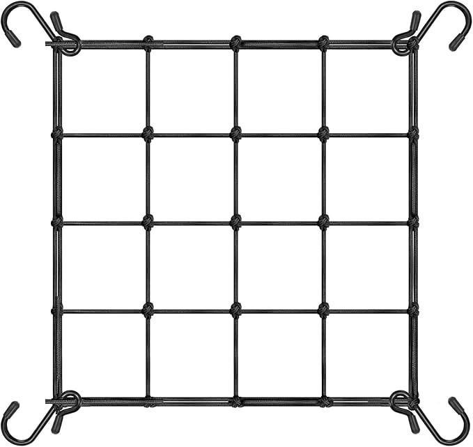 VIVOSUN 2 x 2Ft. Elastic Trellis Netting with 4 Hooks for Climbing Plants, Vegetables, Fruits, and Flowers, 1-Pack