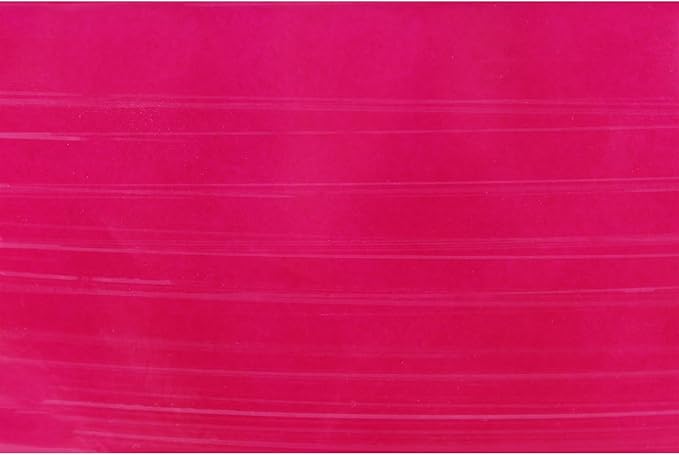 Garden Elements Indoor/Outdoor Glazed Brushed Happy Plastic Planter, Large, Bright Pink, 15"