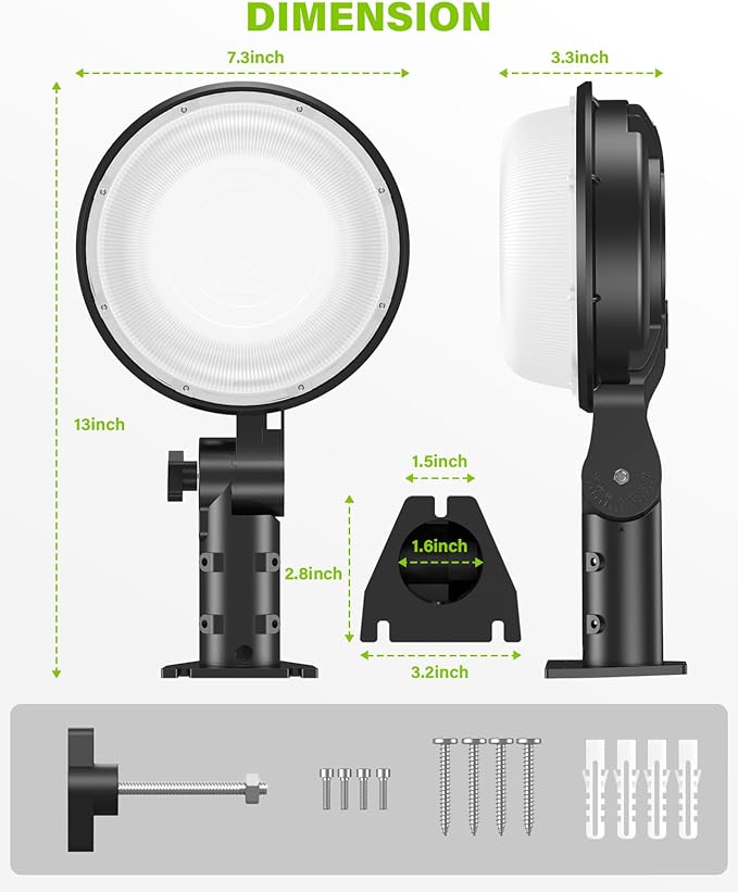 150W LED Barn Light 21000LM Yard Area Light Dusk to Dawn Outdoor Lighting with Photocell 5000K Daylight IP65 Waterproof LED Flood Security Parking Lot Lights for Street Farmhouse Garage, 4 Pack
