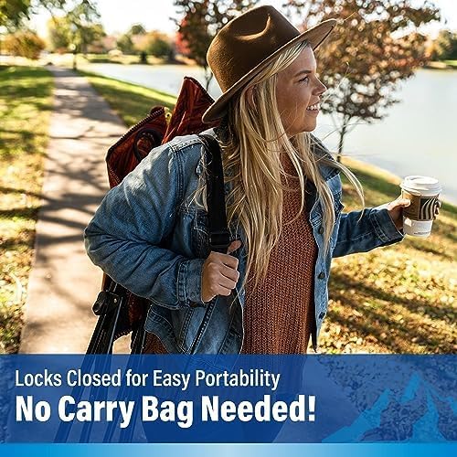 Kijaro Dual Lock Portable Camping Chairs - Enjoy the Outdoors with a Versatile Folding Chair for Sports, Lawn - Dual Lock Feature Locks Position – Hanami Pink