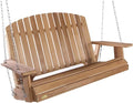 All Things Cedar PS50-SW10 Adirondack 4-ft Cedar Swing with Comfort Springs Wood
