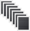 7 Pack IP65 Solar Panel for Rings Camera, 4W Solar Charger Compatible with Rings Spotlight &All-New Stick Up Outdoor Cam Battery, 10ft Long Cable with USB-C to Barrel Plug Adapter