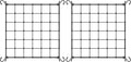 VIVOSUN 3 x 3Ft. Elastic Trellis Netting with 4 Hooks for Climbing Plants, Vegetables, Fruits, and Flowers, 2-Pack