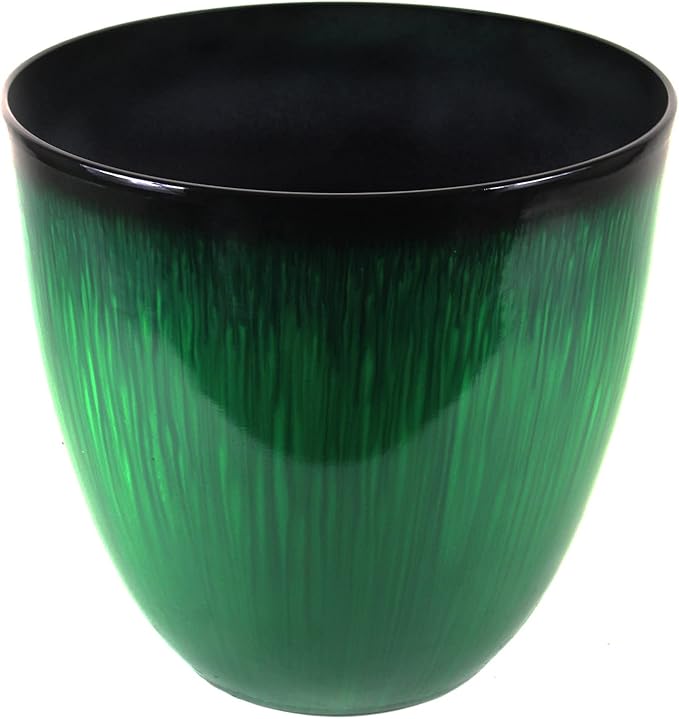 Gardener Select EPR18-205 Egg Planter Green Flower, 18"