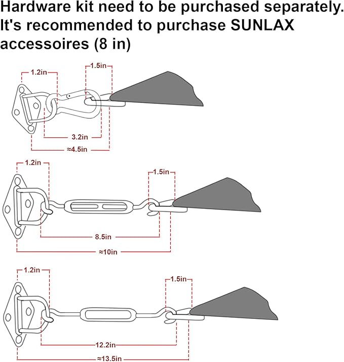 SUNLAX Large Sun Shade Sail 20' x 20' Dark Grey Square Canopy Sail Shade Cover UV Block Permeable Sunshade Outdoor for Patio Backyard (We Make Custom Size)