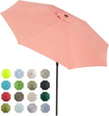Tempera Patio Market Outdoor Table Umbrella with Auto Tilt and Crank, Large Sun Umbrella with Sturdy Pole & Fade Resistant Canopy, Easy to Set