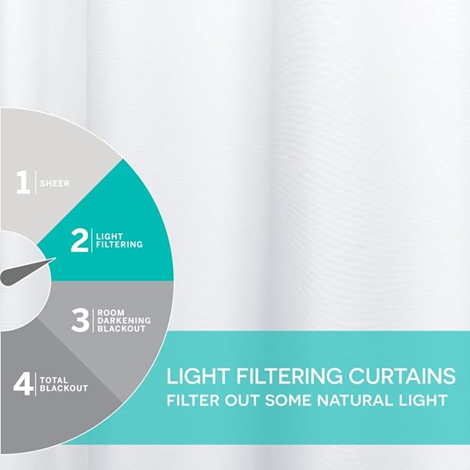 Exclusive Home Cabana Solid Indoor/Outdoor Light Filtering Hook-and-Loop Tab Top Curtain Panel Pair, 54"x144", White