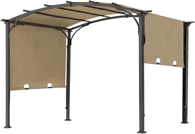 85''x 208'' Universal Doubleton Steel Pergola Replacement Cover for Pergola L-PG080PST, (Beige)