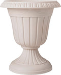 Arcadia Garden Products PL10TP Classic Traditional Plastic Urn Planter Indoor/Outdoor, 15" x 13", Taupe