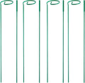 4 Pack Plant Stakes,Plant Support Stakes for Two Sizes(16 or 32 Inches),Plant Stakes for Outdoor Plants,Garden Flower,Tomato(Green)