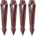 Ground Spike Stake Replacement for Low Voltage Landscape Lighting Spot Path Flood Lights with 1/2-14 NPT Thread, High-Impact ABS Construction