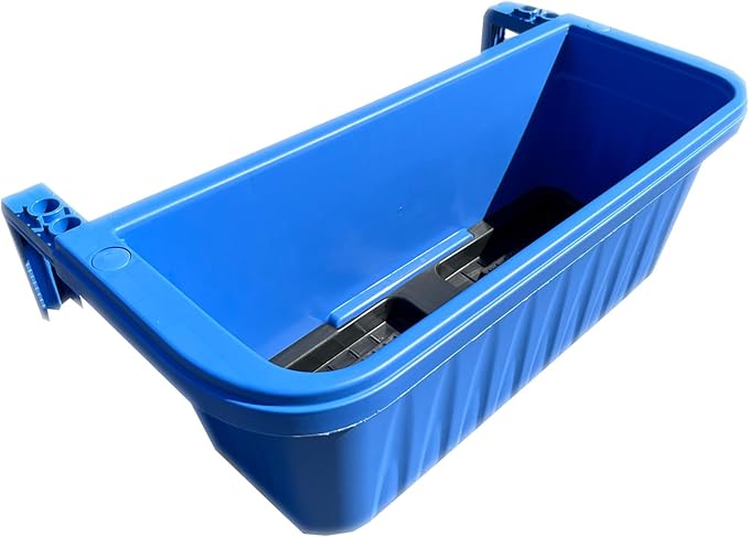 Apollo Exports International 20" Adjustable Railing Planter, Blue