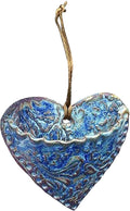 Retro Heart Shaped Plant Pots, Indoor Vertical Wall Hanging Garden Small Plant Pots Succulent Planter Hanging Plant Holder for Window Decorations for Living Room Office (Blue)
