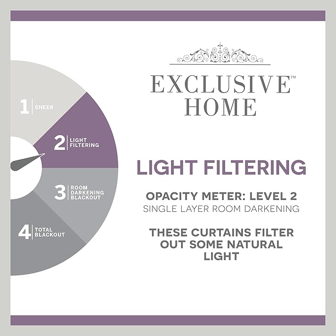 Exclusive Home Cabana Solid Indoor/Outdoor Light Filtering Hook-and-Loop Tab Top Curtain Panel Pair, 54"x120", Cloud Grey