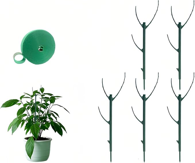 Stackable Monstera Moss Pole - 5 PCS Coir Plant Support Stakes for Indoor Plants, Bendable Totem Pole for Climbing Vines, Money Plant | Durable Indoor Plant Stakes (5 Pack)