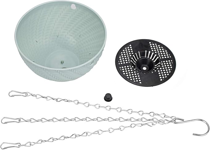 Foraineam 10 Pack Mini Hanging Planters Garden Self-Watering Flower Plant Pot Container Succulent Planter Pots with Hanging Chain