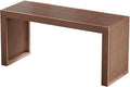Bamboo Dining Bench, 35 inch Farmhouse Decor Indoor Kitchen Table Bench, Entryway Shoe Rack Bench, Outdoor Bench, Solid Bamboo Benches for Living Room, Hallway, Bedroom, Bathroom (Walnut, Long)