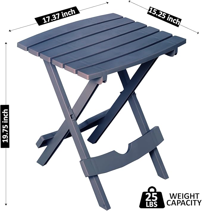 Adams Quik-Fold® Side Table - Bluestone