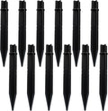 12 Pack 8.3 Inch ABS Ground Spikes - Replacement Stakes for Solar Lights - Fit for Pole Inside Diameter 0.83 Inch - Plastic Ground Stakes for Garden Light Pathway