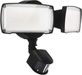 UME 19W LED Flood Light Motion Sensor Outdoor, 2 Adjustable Head, 2000LM, 5000K, IP65 Waterproof, Dusk to Dawn Security Light with Photocell for Exterior,Outside,Garage,House(Black)