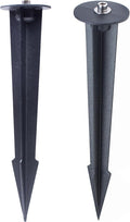 Aluminum Metal Ground Stake Spike Replacement for 3W-120W Outdoor Garden Spotlight Pathway Flood Wall Washer Solar Light,Low Voltage Landscape Light,10.4 inches Large Size