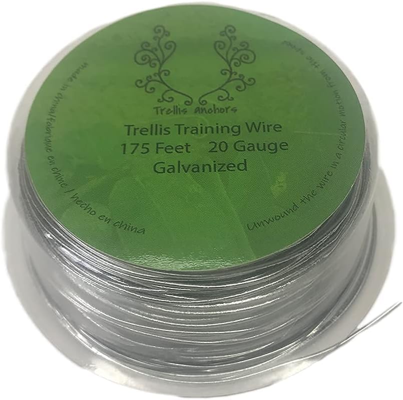 Plants Trellis Training Wire Single Coil (Metal, 175Ft)