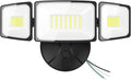 Onforu 75W Flood Lights Outdoor, 7000LM Brightness Security Lights Switch Controlled, 3 Adjustable Heads, IP65 Waterproof, 6500K Wall Mount Exterior LED Flood Light