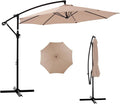 NEWBULIG 10FT Patio Umbrella, Offset Cantilever Outdoor Patio Table Umbrella, UV Protection, Fade Resistant Fabric, Easy Tilt Adjustment for Pool, Deck, Garden, Backyard