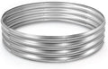 Round Galvanized Raised Garden Bed Kit, Round Galvanized Planter for Vegetables/Herbs/Flowers Heavy-Duty Steel Outdoor Water Trough (Silver, 5X5X1FT)