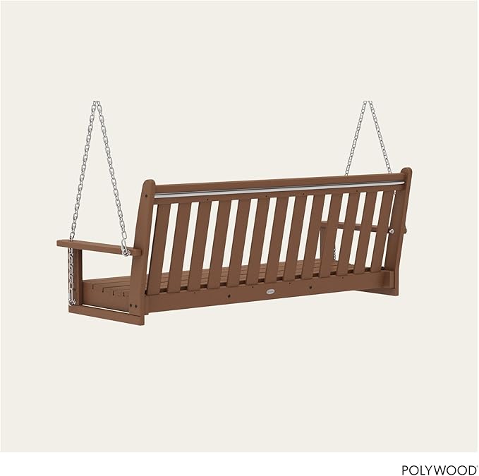 POLYWOOD GNS60TE Vineyard 60" Swing, Teak