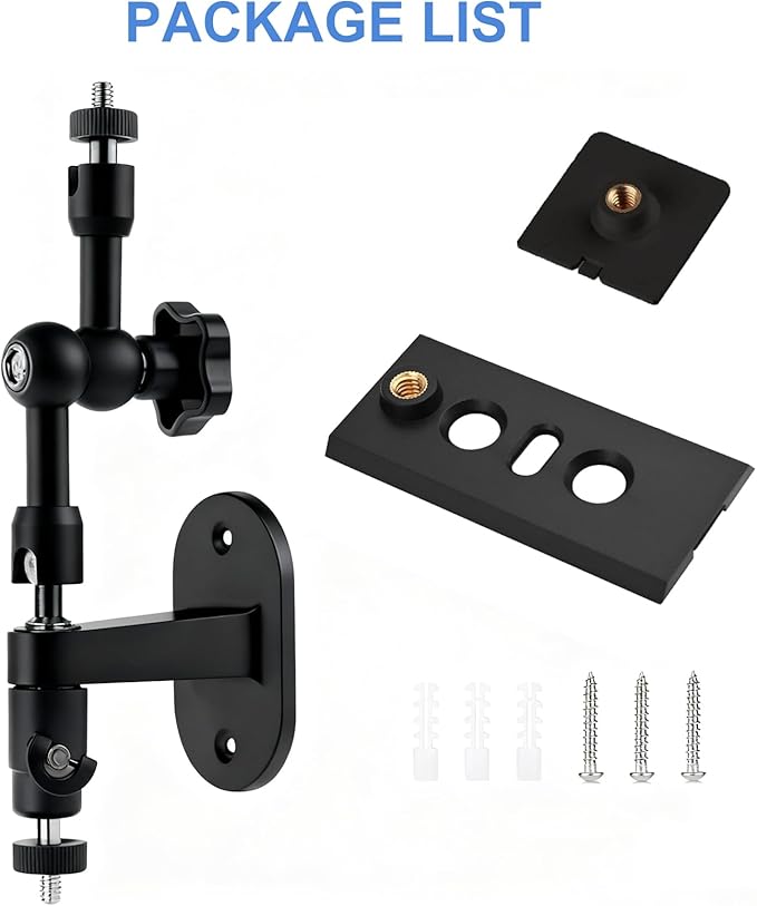 2-in-1 Wall Mount for Solar Panel, Stick Up Cam Battery, Spotlight Cam and Spotlight Cam Plus/Pro(Battery), Adjustable Angle to Get Maximum Sunlight for Your Solar Panel