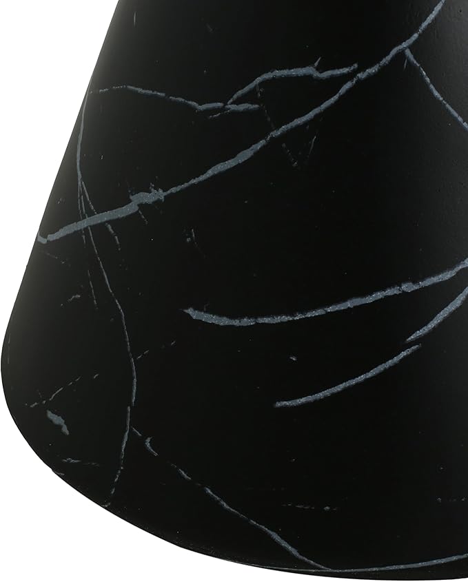 Christopher Knight Home Outdoor Side Table,Hourglass Shape Side Table,Patio Garden Stool Coffee End Table,Decorative Garden Stool for Patio,or Balcony,Lightweight Concrete Material,Black Marble