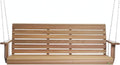 All Things Cedar PS60-SW10 Porch Swing | 5Ft Outdoor Furniture & Patio Swing | Handcrafted Western Red Cedar | Comfort Springs, Easy Assembly, Sustainable Outdoor Bench 68.5x23x24