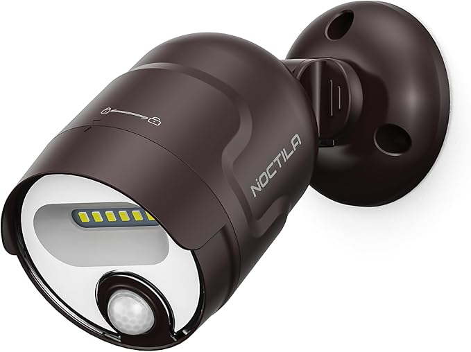 Battery Operated Motion Sensor Light,4000mAh Rechargeable Battery Powered Spotlight 600 Lumen Outdoor IP65 Waterproof for Porch,Yard,Wall,Garden with Dusk to Dawn (Brown-1pcs)