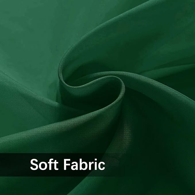SpaceDresser Waterproof Outdoor Sheer Curtains for Patio - 2 Panels Rod Pocket Indoor Voile Sheer Curtain for Living Room,52W x 96L inch, Foliage Green