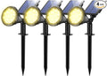 Solar Spot Lights for Outside, 21 LED Outdoor Solar Lights for Yard, 4 Pack Solar Spotlights Waterproof Auto On/Off for Landscape, Wall, Garden, Pool, Tree, Pathway and Driveway(Warm White)