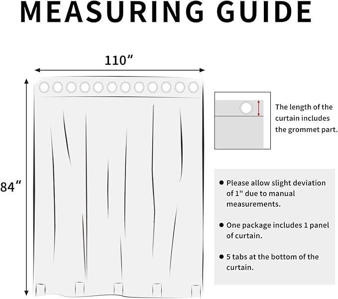 Easy-Going Linen Look Outdoor Curtains Waterproof Windproof Porch Curtains, Soft Thicken Outdoor Privacy Curtains for Patio, Gazebo, Grommet Top and Tab Bottom Drape, 1 Panel, 110x84 inch, Khaki