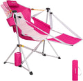KingCamp Hammock Chair with Footrest – Heavy Duty Swinging Rocking Camping Chairs for Adults up to 400lbs, Folding Portable Oversized Rocker with Cup Holder & Pillow for Outdoor Beach Lawn RV Sports