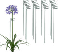 12 Pack 18 Inch Plant Support Stakes, Metal Single stemmed Flower Support Hoops，Garden Plant Stakes Plant Prop for Amaryllis Orchid Lily Rose Peony Tomatoes Gladiolus