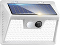 Peasur Solar Lights Outdoor Waterproof, 1Pack 140LED Bright Motion Sensor Security Lights 3 Modes, Solar Powered Fence Wall Light for Garden Yard Outside(Cool White)