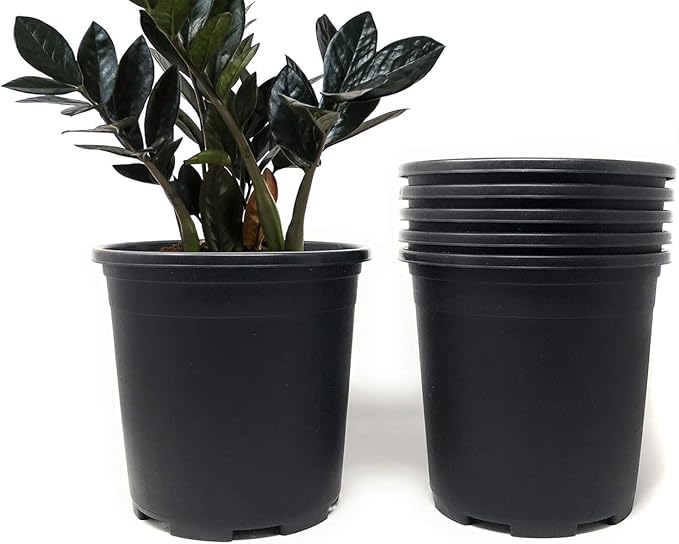 Wholesale Nursery Pot in Bulk 30-Pack 2 Gallon 9 Inch Plastic Planters for Outdoor Indoor Plants Gardening Flower Pots with Drainage Holes Color Black