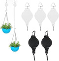 5PCS Adjustable Retractable Plant Pulley Hangers - Versatile Height Hooks for Hanging Baskets, Flower Pots, and Bird Feeders