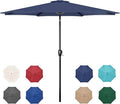 Simple Deluxe 9' Patio Umbrella Outdoor Table Market Yard Umbrella with Push Button Tilt/Crank